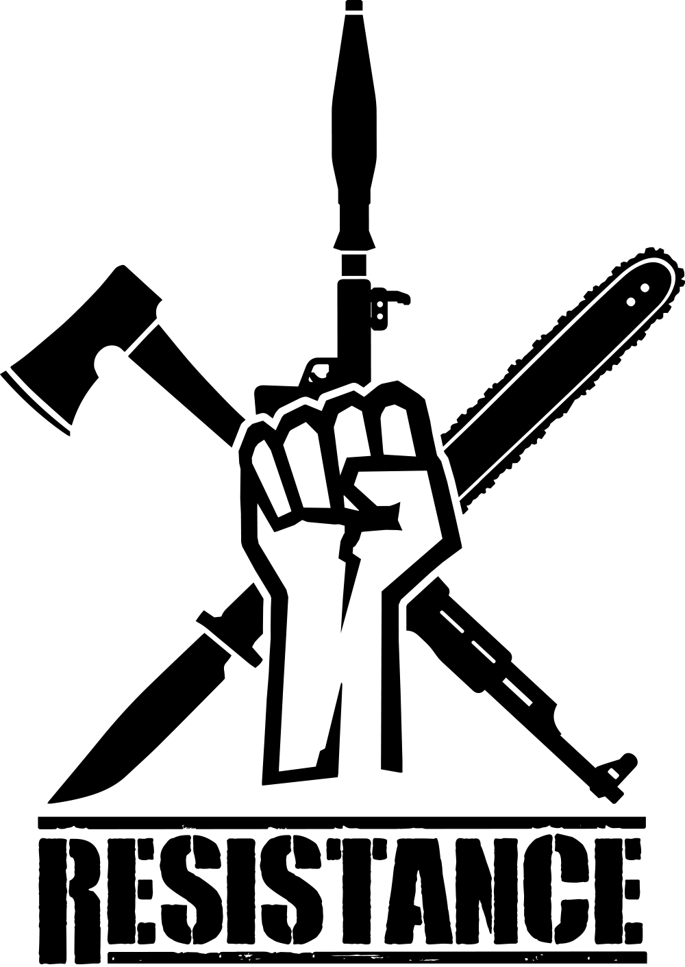 Resistance Logo Final Name Black BG V17